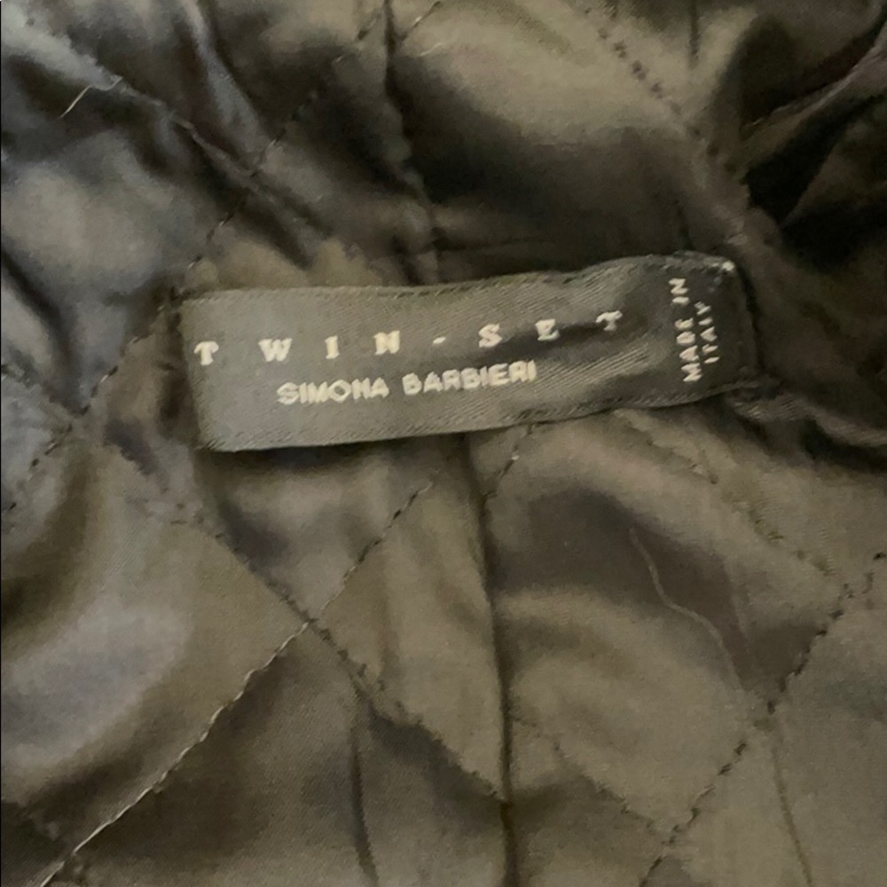 Twin-Set Black Button Coat With Belt Twin Set Det… - image 8